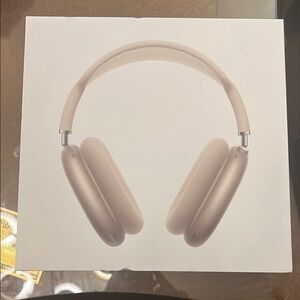 Silver and Tan Over-Ear Headphones with Premium Design